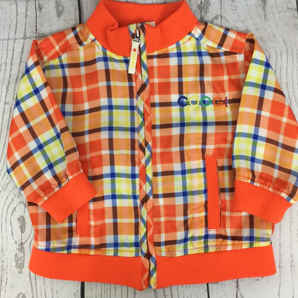 ADORABLE COOGI Plaid jacket size 3-6 mos